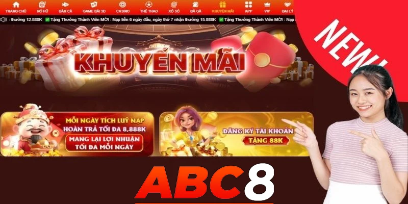 Khuyến mãi ABC8 hỗ trợ người chơi tăng vốn trải nghiệm cá cược