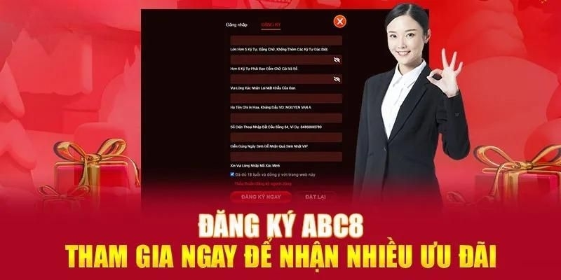 Đăng ký tài khoản cá cược là bước đầu trước khi tham gia đá gà ABC8